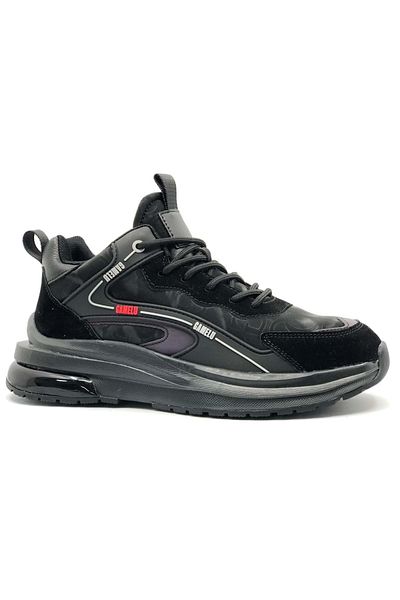 Kocamanlar Ayakkabı Men's Sports Shoes - Gamelu Went, Throat and Orthopedic, BLACK