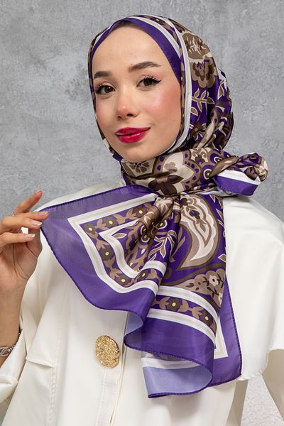 m moon scarf ŞAL DE MĂTĂSĂ VOILE, ȚESUT IMPORTAT, ÎNALTĂ CALITATE ȘI CUSUT ITALIAN