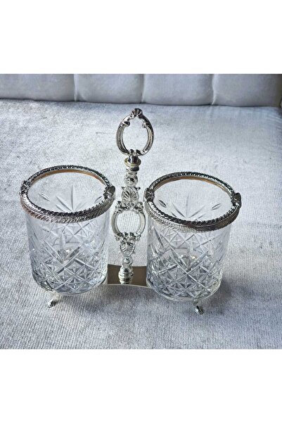 AlyaHomeAksesuar İkili Kaşıklık Gümüş