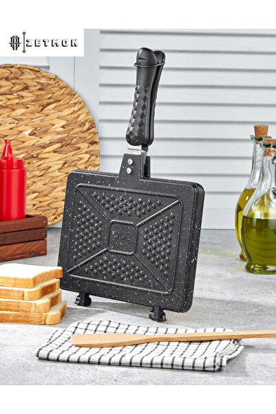 ZETMON Ocak Üstü Iç - Dış Granit Lüx Tost Makinesi