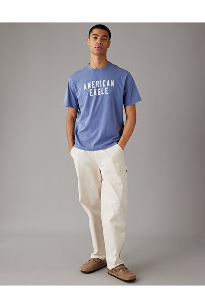 AMERICAN EAGLE تي شيرت بشعار AE