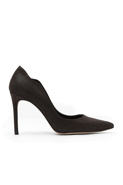 Bueno Shoes Кафяви дамски обувки на висок ток от кожа Lzd 30wg22090