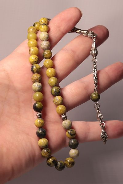 CessNova Certified Zebercet Natural Stone 33 Prayer Beads, Special Day, Valentine's Day, Father's Day