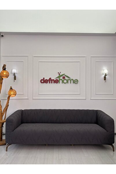 defnehome collection Kalın Krokan 3311 Lastikli Kanepe Koltuk Örtüsü < Çekyat...