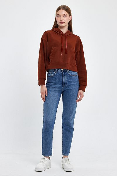 Superlife Γυναικεία άνετη εφαρμογή Superlife Φούτερ Softech Fleece με τσέπη καγκουρό