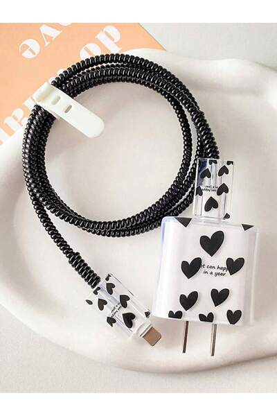 CASABLANCA İphone 20w Hızlı Şarj Aleti İle Uyumlu Kablo Ve Adaptör Koruyucu Set