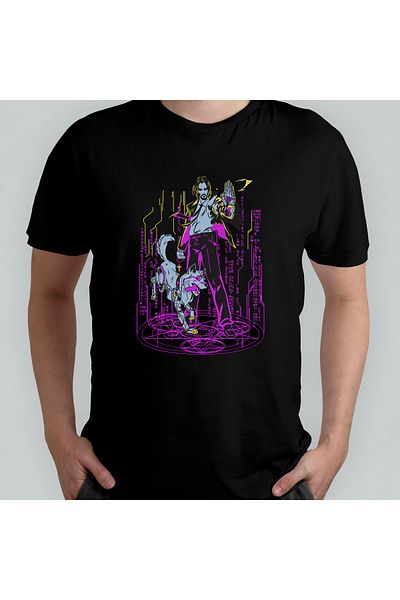 Pixxa Μπλουζάκι John Wick Crew Neck 100% βαμβακερό - Μοντέλο 1