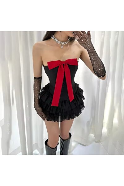 LO ADORO Червона стрічка-бантик Весільна сукня Прощання з дівоцтвом Подібна с...