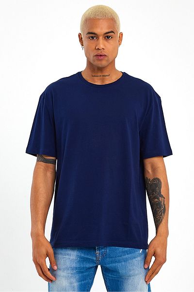 Superlife Ανδρικό T-Shirt με λαιμόκοψη υπερμεγέθης Spr21y30