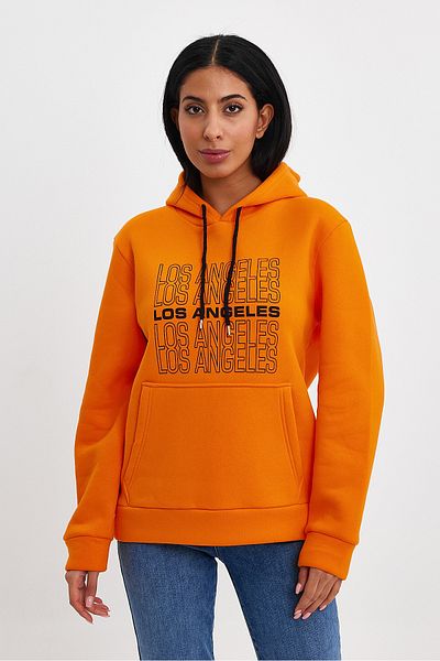 Superlife Superlife Women's Fleece 3 Thread Los Angeles Printed Sweatshirt