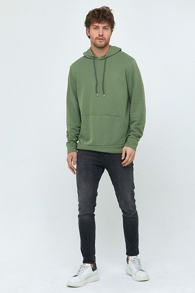 Superlife Ανδρικό φούτερ με κουκούλα Superlife Regular Fit Thin Spr 20k55