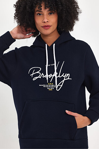 Superlife Hanorac pentru femei, cu glugă, confortabilă, cu 3 fire, cu imprime...