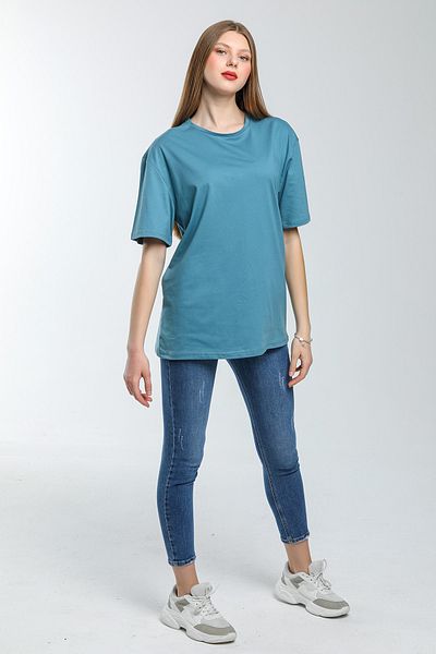 Superlife Süperlife Women's Crew Neck Oversize Fit T-Shirt Spr21Yk30