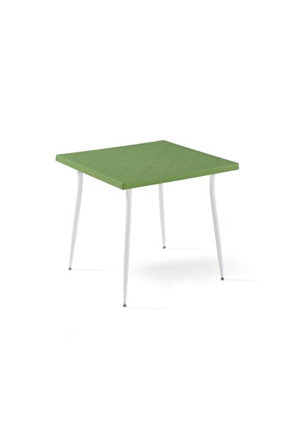 Bintaş Mobilya Yeşil 80x80 cm Dış Mekan Masası İç ve Dış Mekan Kullanımı İçin Şık Seçenekler