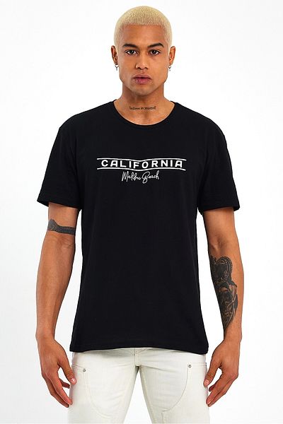 Superlife Ανδρικό μπλουζάκι με λαιμόκοψη Superlife - Regular Fit California printed T-shirt