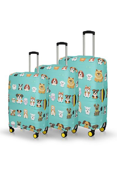 hızlıvaliz My Saddlery Suitcase Cover Suitcase Protector ΣΕΤ 3 ΤΕΜ (ΜΙΚΡΟΙ ΣΚΥΛΟΙ)