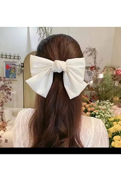 LO ADORO Cataramă cu fundă din satin pentru femei - Accesoriu pentru păr și rochie de mireasă