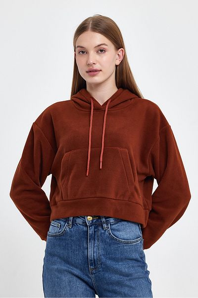 Superlife Γυναικεία άνετη εφαρμογή Superlife Φούτερ Softech Fleece με τσέπη καγκουρό