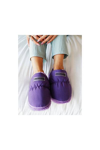Peluche Purple Parachute Women Slipper Kadın Günlük Ev Pandufu PAR-KMR Mor