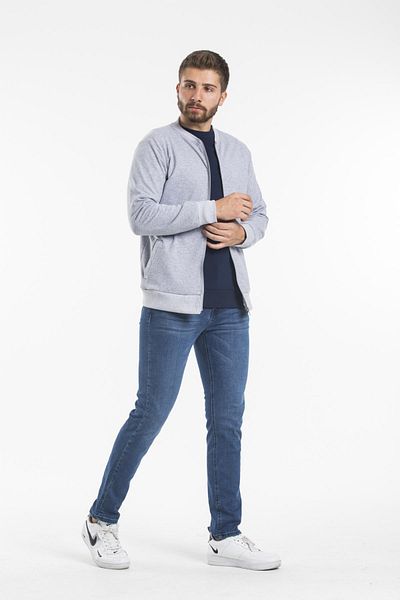 Superlife Ανδρική ζακέτα με κανονική εφαρμογή Thick Floda Pocketed Thin Cardigan Spr 20k63