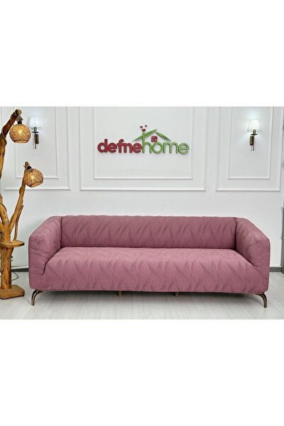 defnehome collection Kalın Krokan 3311 Lastikli Kanepe Koltuk Örtüsü Çekyat Ö...