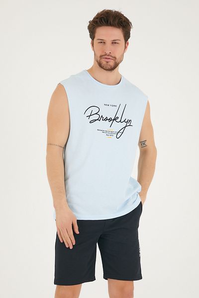 Superlife Tricou cu imprimeu Brooklyn pentru bărbați Superlife, cu decolteu rotund, Spr22ts115