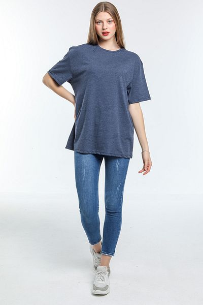 Superlife Süperlife Women's Crew Neck Oversize Fit T-Shirt Spr21Yk30