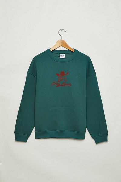 GRIMELANGE ASTOU Damen-Sweatshirt mit 3 Fäden in hellem Khaki