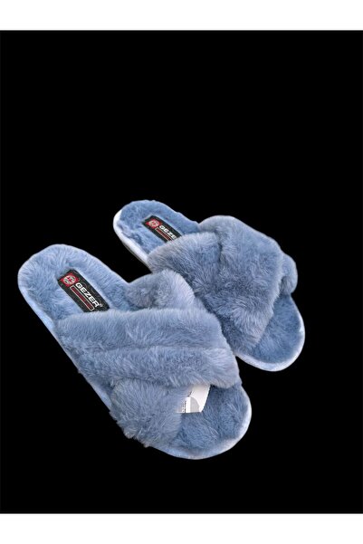 GEZER Papuci de casă de iarnă cu blană de pluș pentru femei