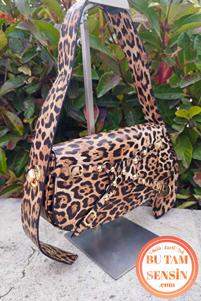 Bu Tam Sensin Leopar Desenli Kadın Çift Kademeli Özel Kilit Askı Sistemli MAN...