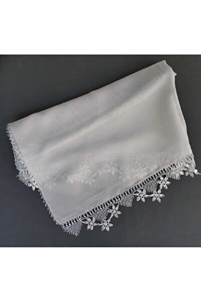 yörük tuhafiye Real Handcrafted Needlework, Prayer, Mawlid Mevlüt Hijab Cover, Gray Color, Handmade Embroidered Hoop