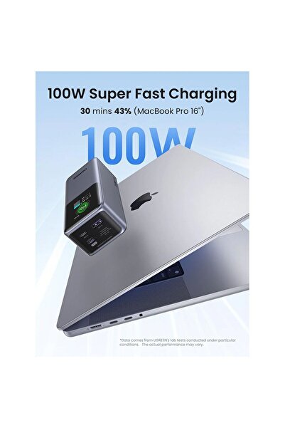 Ugreen Power Bank Nexode 2-USB-C and USB Ports 20000mAh 130W - Gray