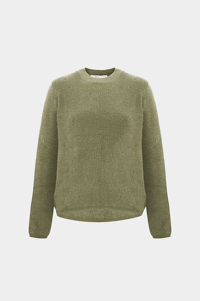 Açelya Okcu Premium Crew Neck Thessaloniki Knit Wool Blended Women's Knitwear Sweater