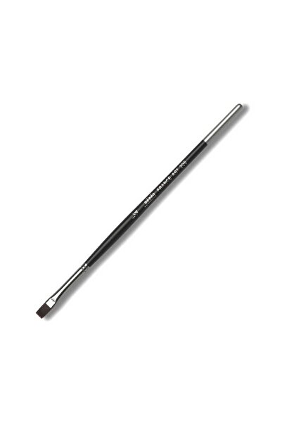 Pebeo 205 1/4 فرشاة بمقبض قصير مصنوعة من مادة صناعية سوداء اللون