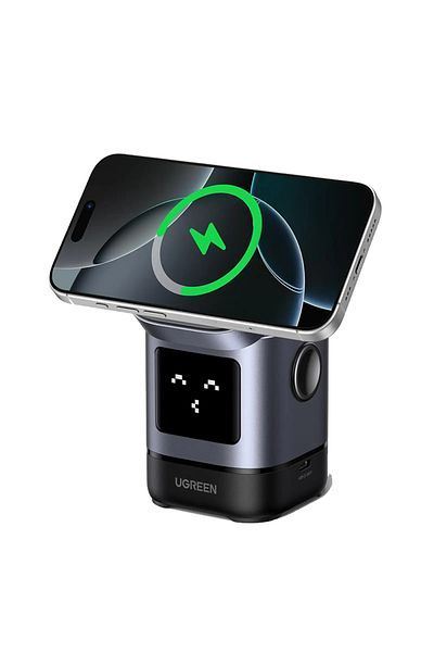 Ugreen Uno 2-in-1 Magnetic Wireless Charging Station 15W - Gray