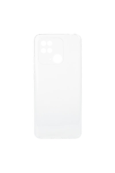 halkhouse Xiaomi Redmi 10C Kılıf İnce Şeffaf Esnek Yumuşak Süper Silikon Kapak