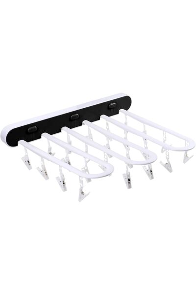 Arabest Laundry Drying Rack,Wall Mounted,Collapsible,24 Clips,Space-Saving,fo...