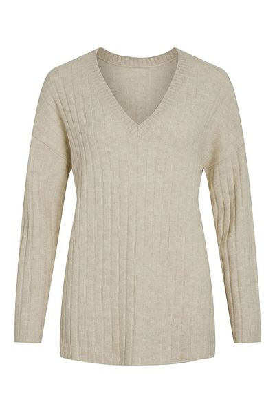 VILA Strickpullover V-Ausschnitt
