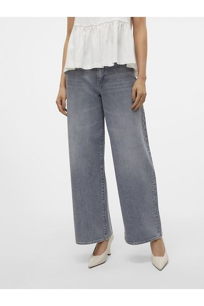 Vero Moda Weit geschnitten VMELINA Süper Yüksek Bel Weiter Beinschnitt Jeans