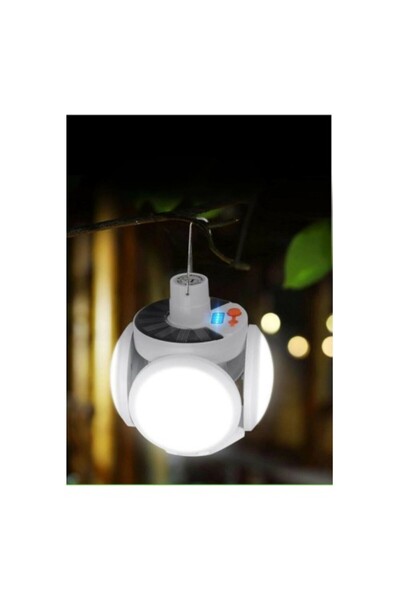 Genel Markalar Solar Güneş Enerji Ve Usb Sarjlı 5 Kanatlı Bahçe Aydınlatma Le...