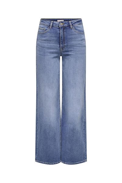JDY Weitem ile Kot Bein JDYFELINA-FINA Hohe Taille Weiter Beinschnitt Jeans