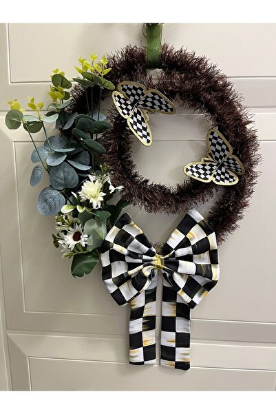 GÜLHOBİTASARIM زخرفة الباب Mackenzie الشريط Mackenzie فراشة ديزي الأوكالبتوس ...