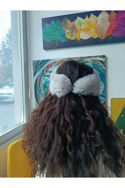 hoaryage Ρυθμιζόμενο ελαστικό κεφαλόδεσμο - Bandana, Κολάρο λαιμού, Ζεστό ακουστικό, Axesoire