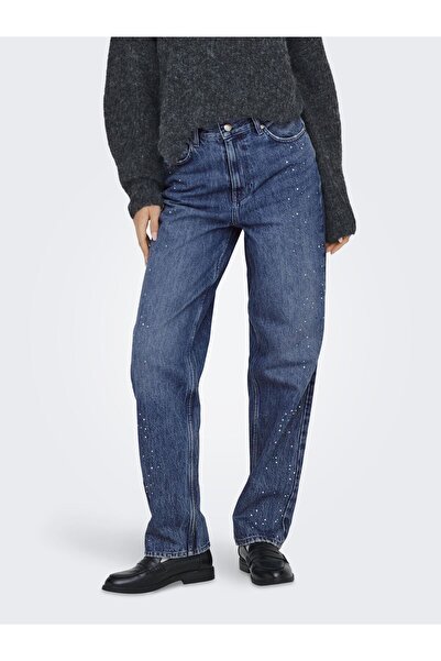 ONLY Straight-Fit Jeans Pantolon ONLROBYN Hohe Taille Gerade geschnittene Jeans