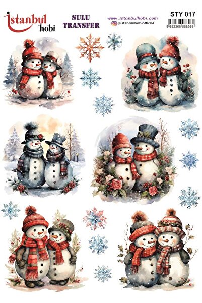 İstanbul Hobi نقل مائي للعام الجديد 25 × 35 سم STY017