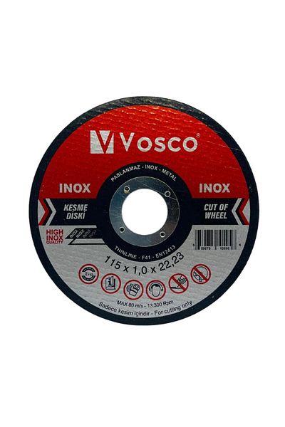 vosco Pro Cutter Stainless Inox Metal Cutting Disc - 115mm