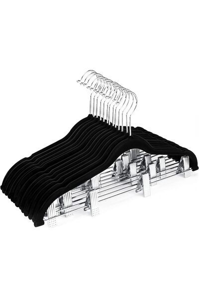 Arabest Hanger Clothes,Home Pants Hangers with Clips 20 Pack,with 360 Degrees...
