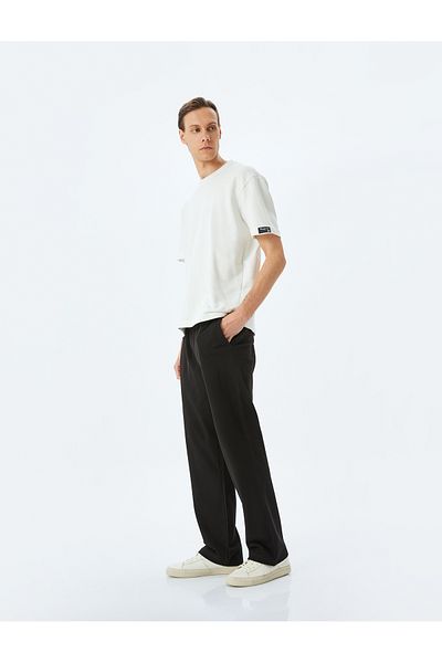 Koton Cotton Pocket Detailed Lace up Waist Sweatpants