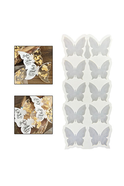 Eminonutoptanci Epoksi Reçine Silikon Kalıp Çoklu Kelebek Magnet Kalıbı Seri ...