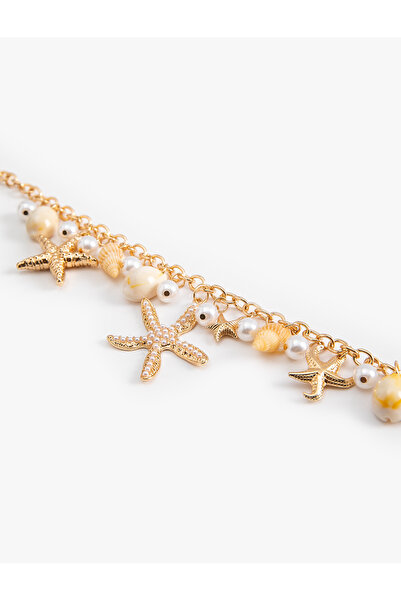 Koton Deniz Kabuğu Detaylı İncili Zincir Kolye